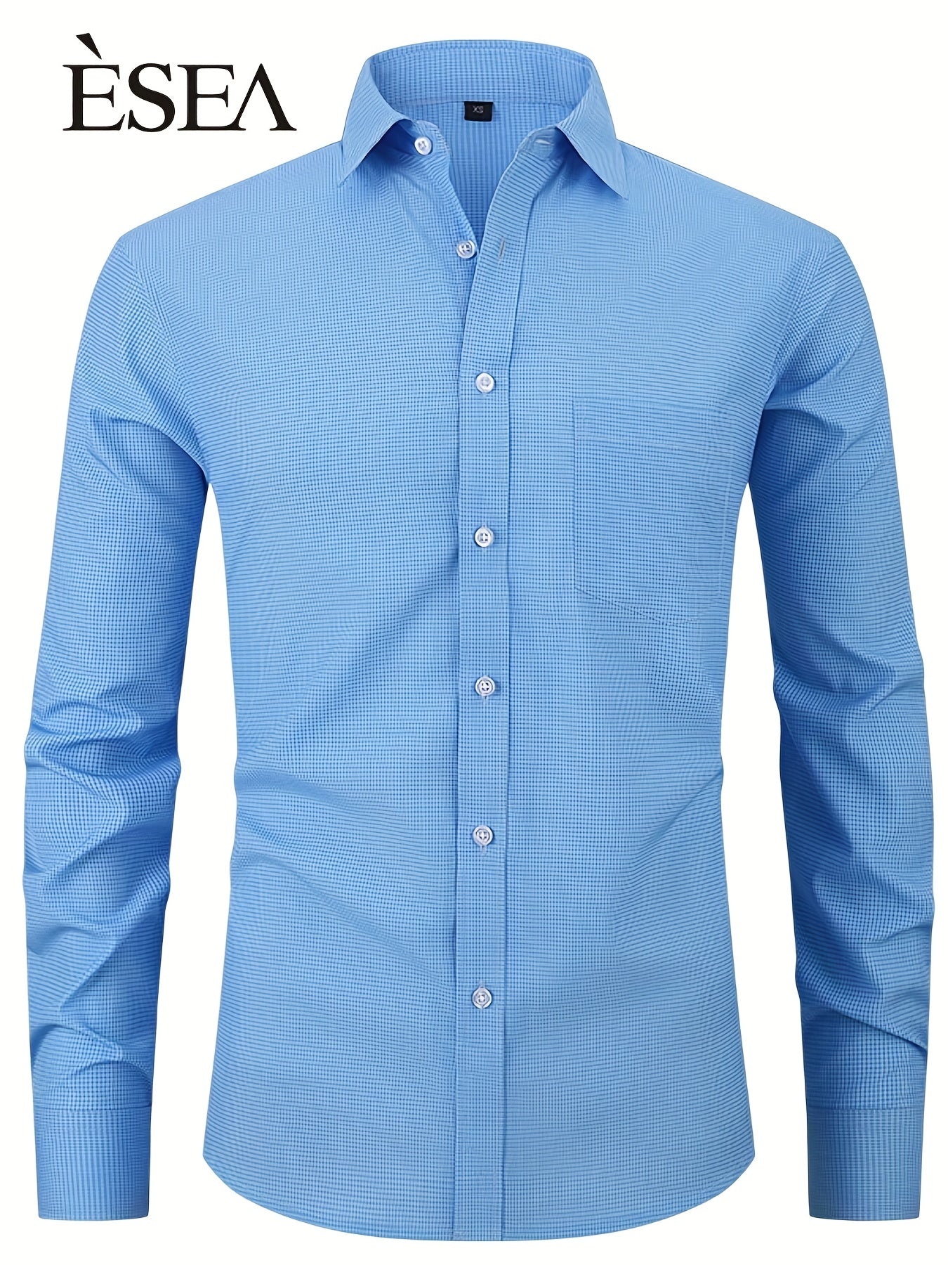 Men's Classic Button Up Shirt With Chest Pocket