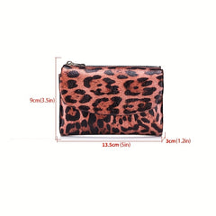 Women's Magnetic Closure Trifold Wallet with Zipper Pocket