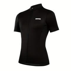 Letter Patched Cycling Jersey Moisture Wicking Skimming
