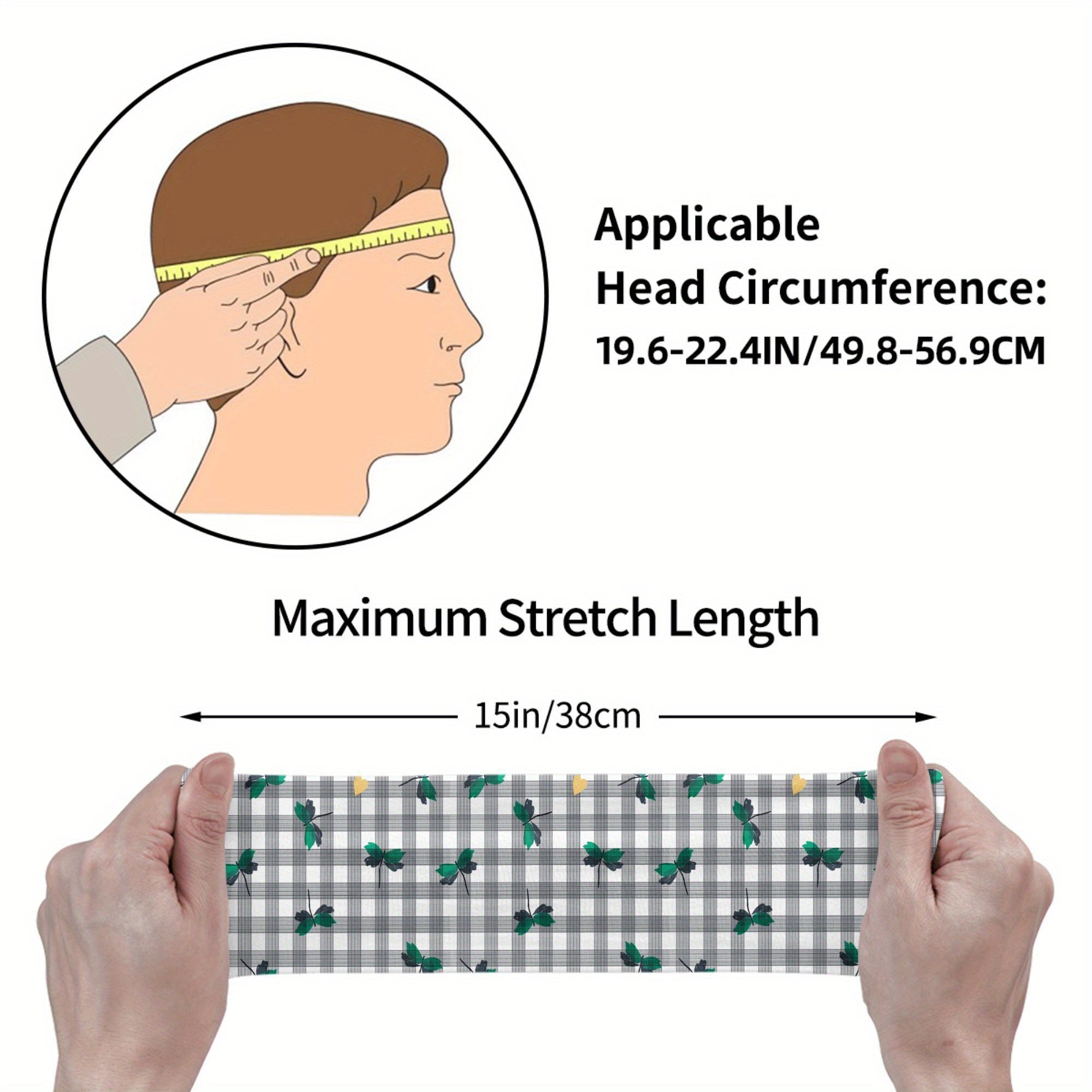 Signature Check Plaid Headband for Sport & Casual Outfits