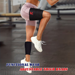 Sauna Thigh Trimmers for Women - Sweat Thigh Shaper Bands