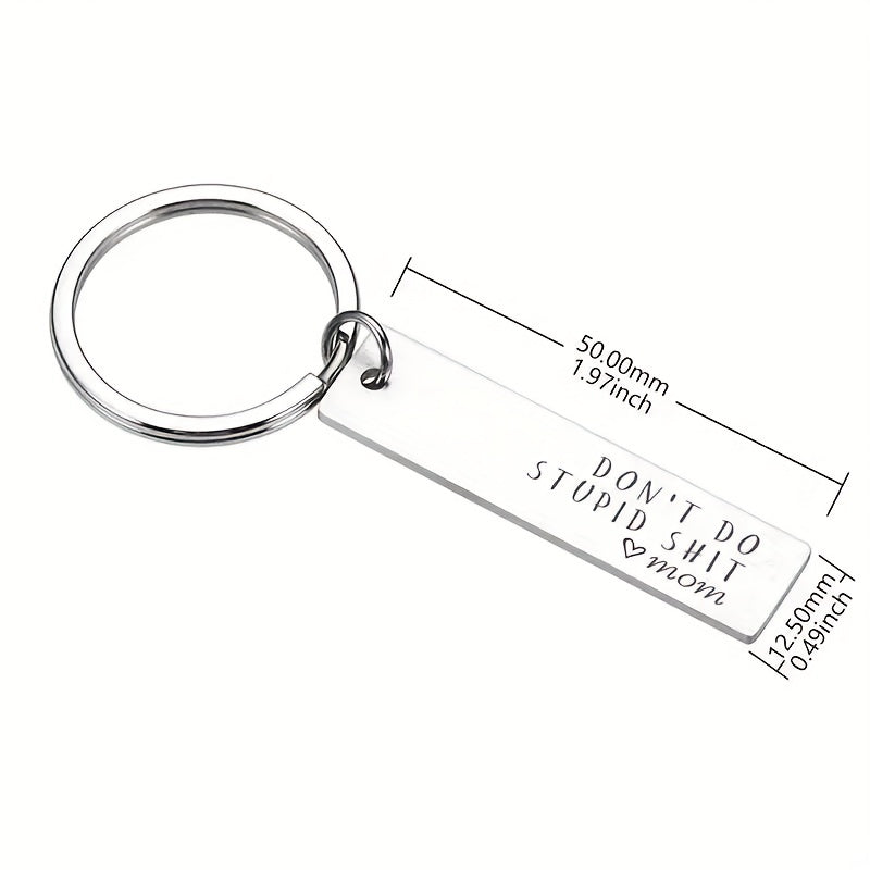 Creative Don't Do Stupid Key Chain Gift for Teenagers