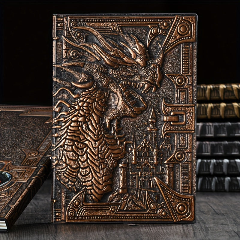 3D Dragon Relief Notebook for Holiday Gift
