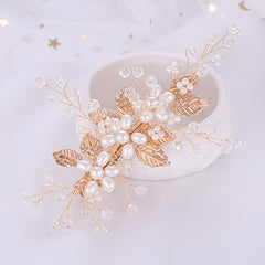 Faux Pearl Hair Clip Non slip Duck Billed Clip Side Clip Bangs Clip