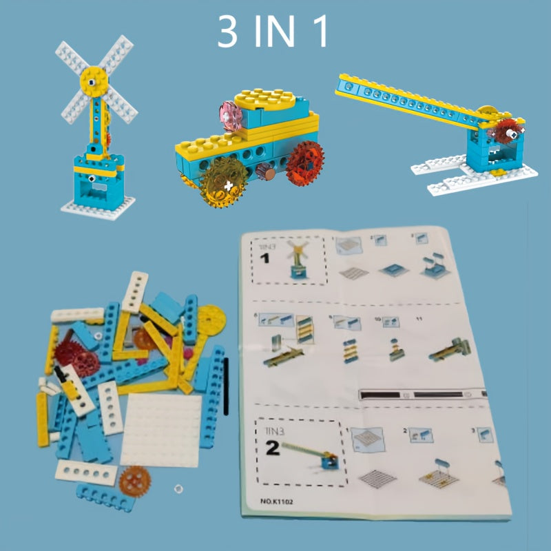 3 in 1 Mechanical Science Building Blocks Toy Gift