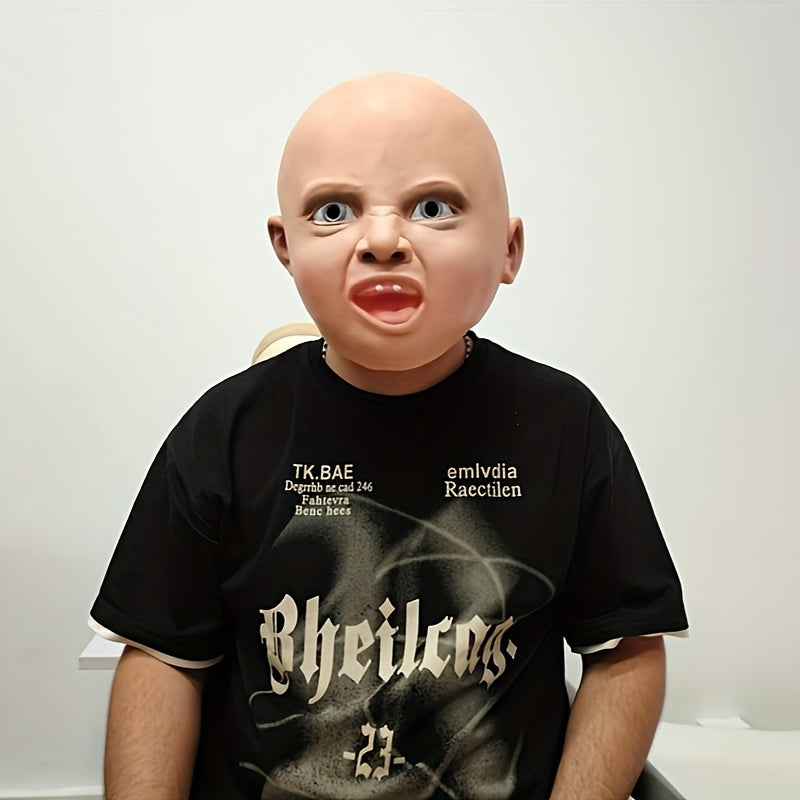 Realistic Halloween Mask Natural Rubber Cosplay Pranks Party Accessory