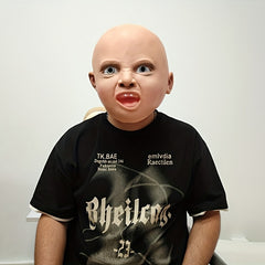 Realistic Halloween Mask Natural Rubber Cosplay Pranks Party Accessory