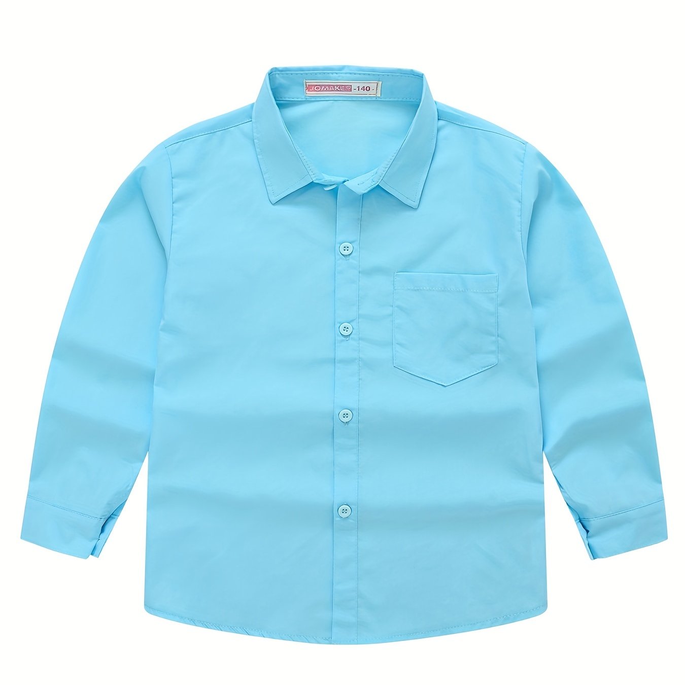 Boys Long Sleeves Button Down Shirt Tops Preppy Style