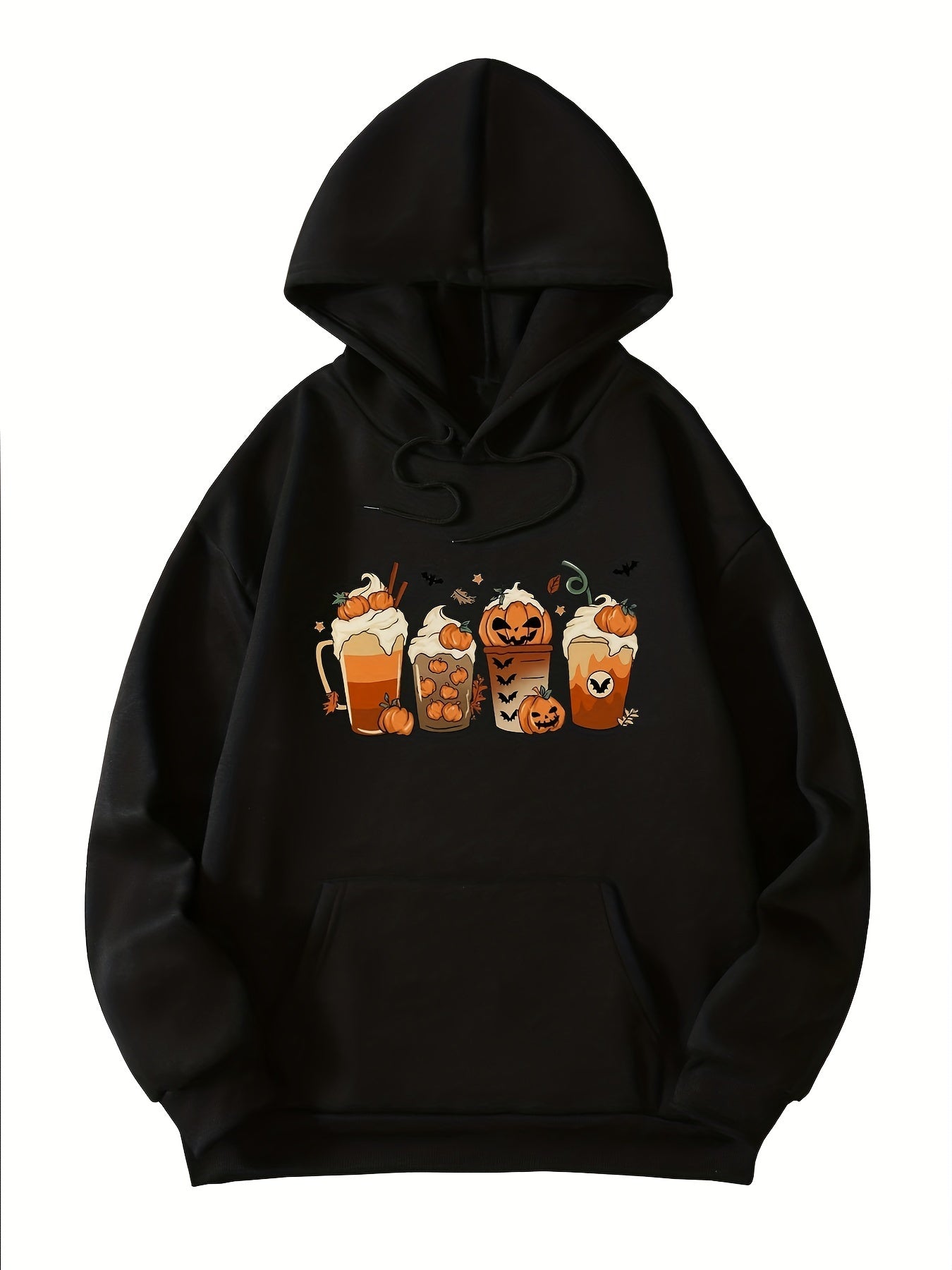 Halloween Pumpkin Print Hoodie Women's Sweatshirt