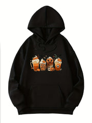 Halloween Pumpkin Print Hoodie Women's Sweatshirt