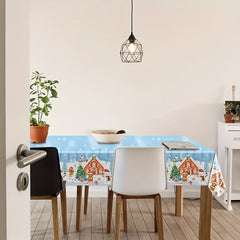 Cartoon Christmas Element Disposable Tablecloth
