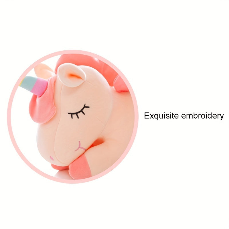 Rainbow Unicorn Doll Plush Toy Pony Sleeping Pillow Comfort Doll Plush Doll