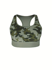Women's Camo Racer Back Sports Bra