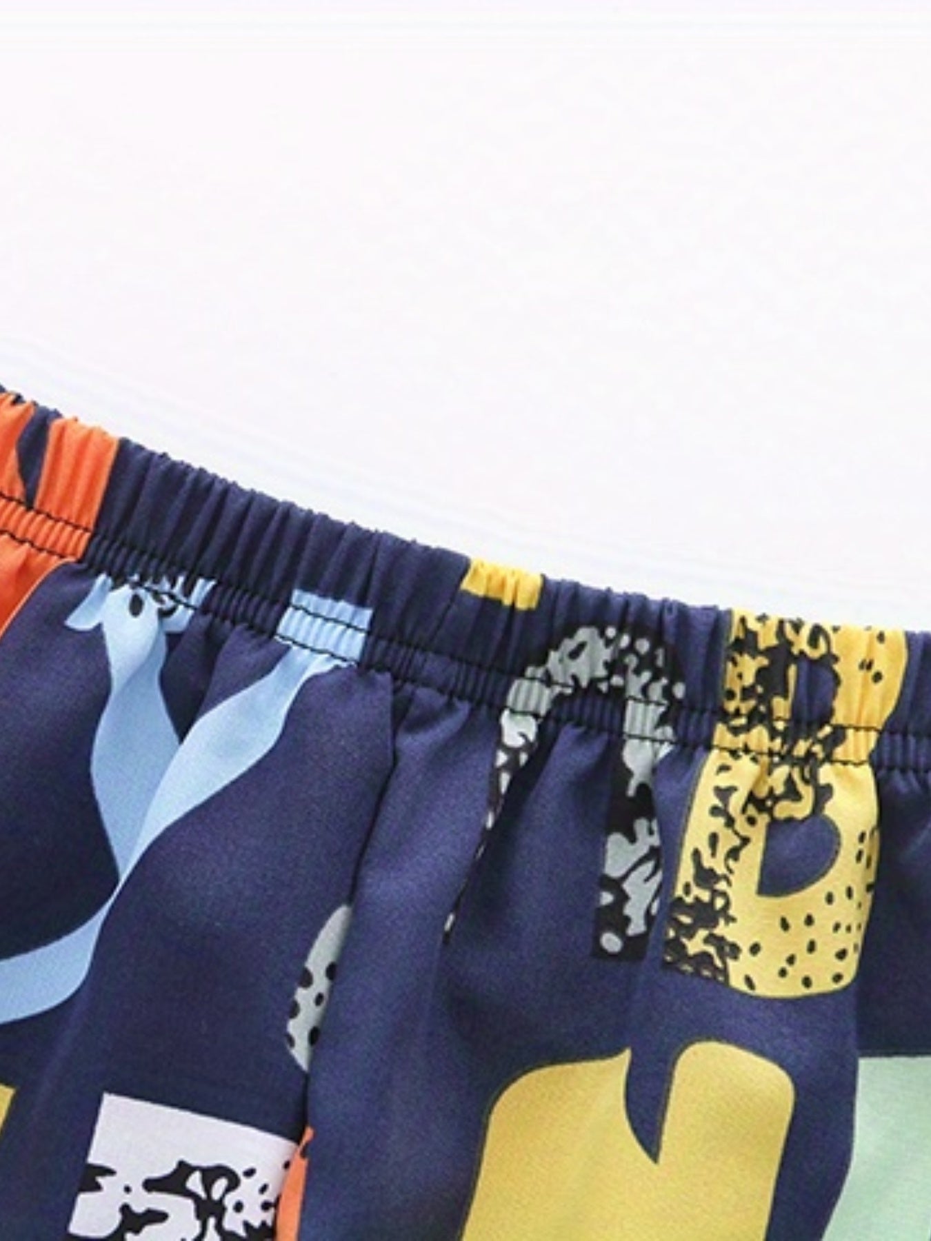 Boys Casual Letter Graphic Print Pants for Spring Summer