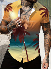 Men's Hawaiian Shirt For Beach Vacation