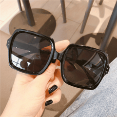 Oversized Square Frame Sunglasses Gradient Lens UV400