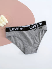 10pcs Letter Print Briefs Women's Lingerie & Underwear
