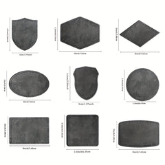 Assorted Laser Print Leatherette Patches, Custom Hot Press Iron On Sewing