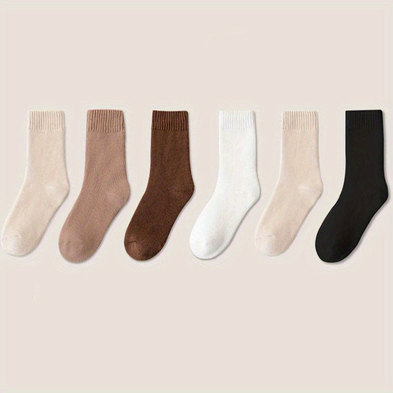 Paris Winter Socks For Women Solid Thickened Thermal Socks