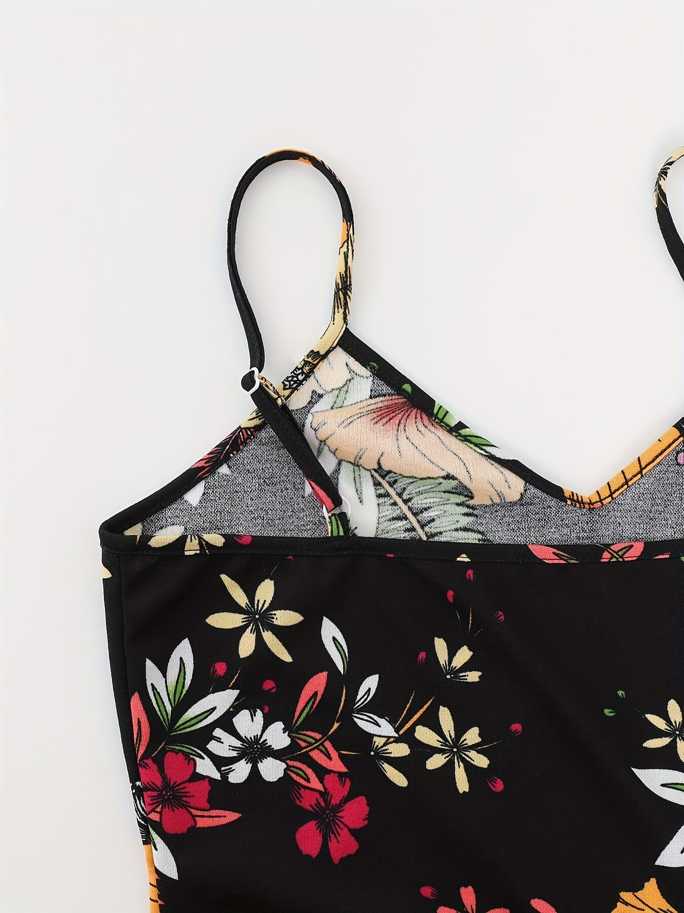Floral Print Two Piece Set Cami Top & Hip Skirt Outfit