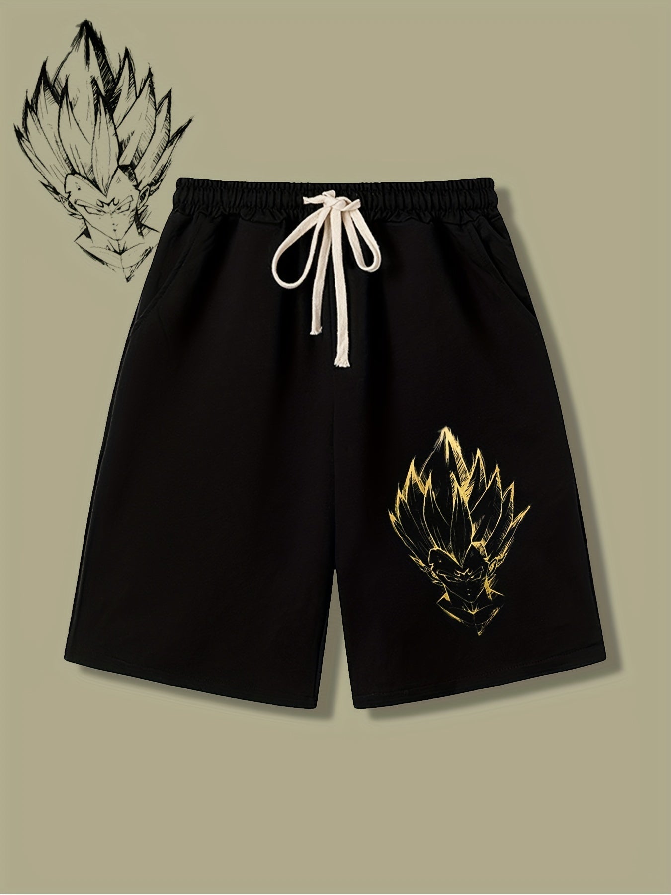 Men's Printed Casual Pants with Drawstring