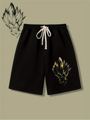 Men's Printed Casual Pants with Drawstring