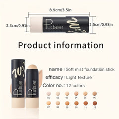 Matte Foundation Stick Natural Lightweight Long Lasting Waterproof Smudge Proof