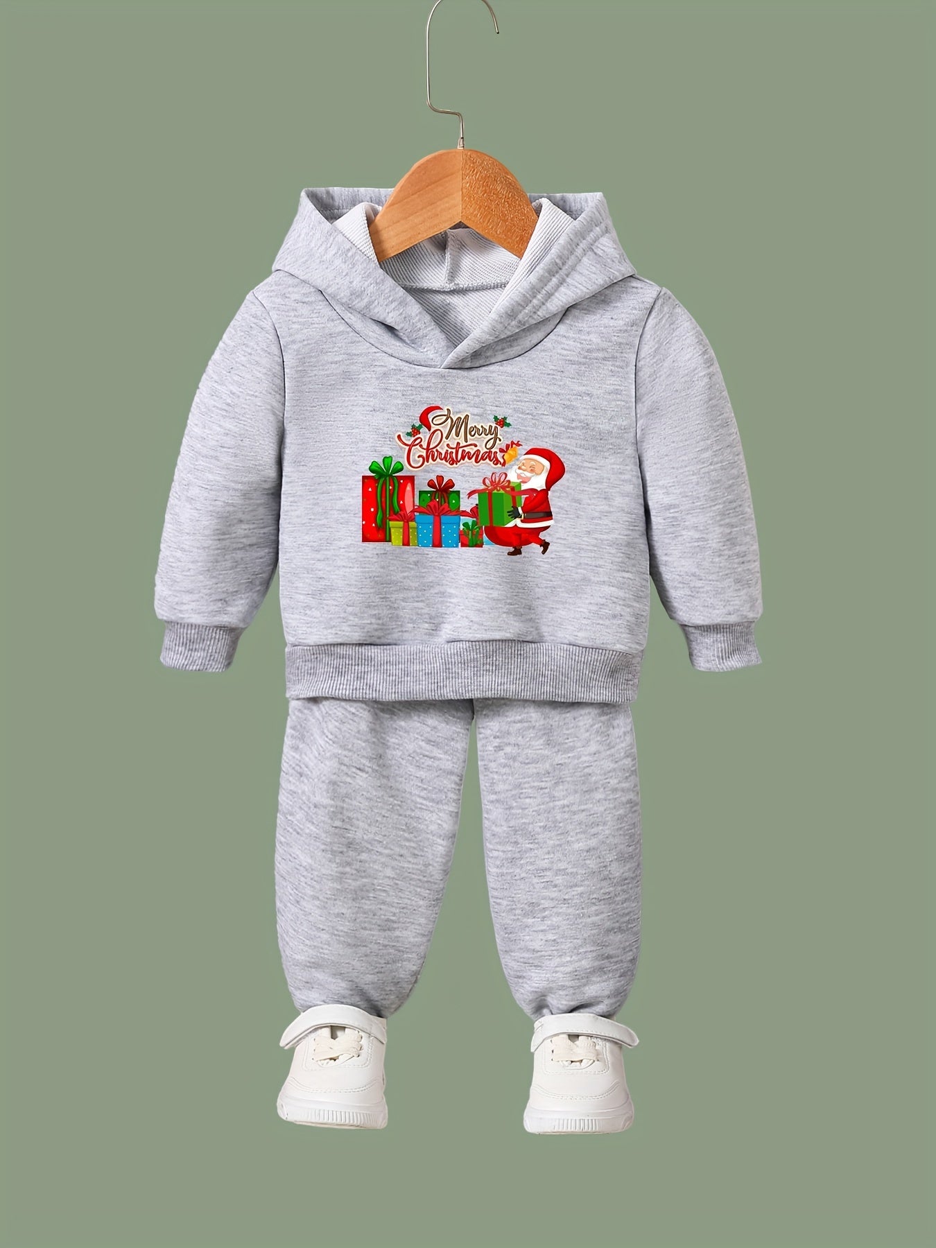 2pcs Girls Hoodies Jogger Pants Set For Sports Spring Fall Christmas Gift Boys