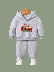 2pcs Girls Hoodies Jogger Pants Set For Sports Spring Fall Christmas Gift Boys