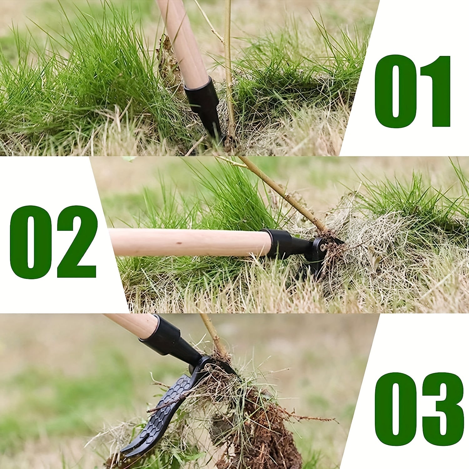 Adjustable Hand Weeder Tool for Garden Weed Removal