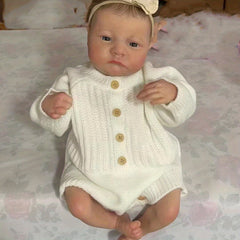 NPK Newborn Baby Doll Reborn Levi Awake Soft Silicone 3D Skin Tone Visible Veins