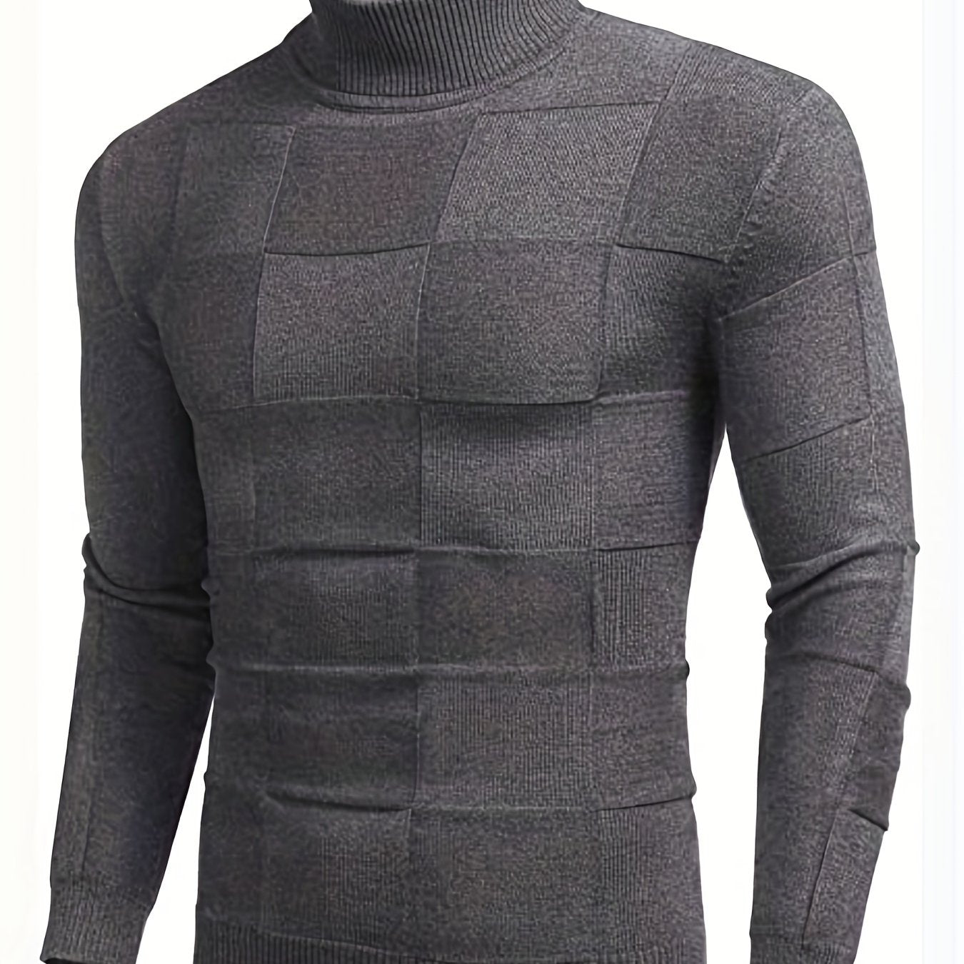 Slim Fit Turtleneck Pullover Sweater for Men