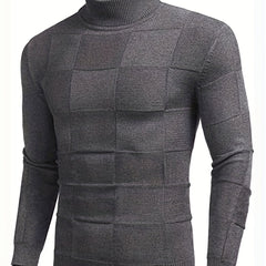 Slim Fit Turtleneck Pullover Sweater for Men