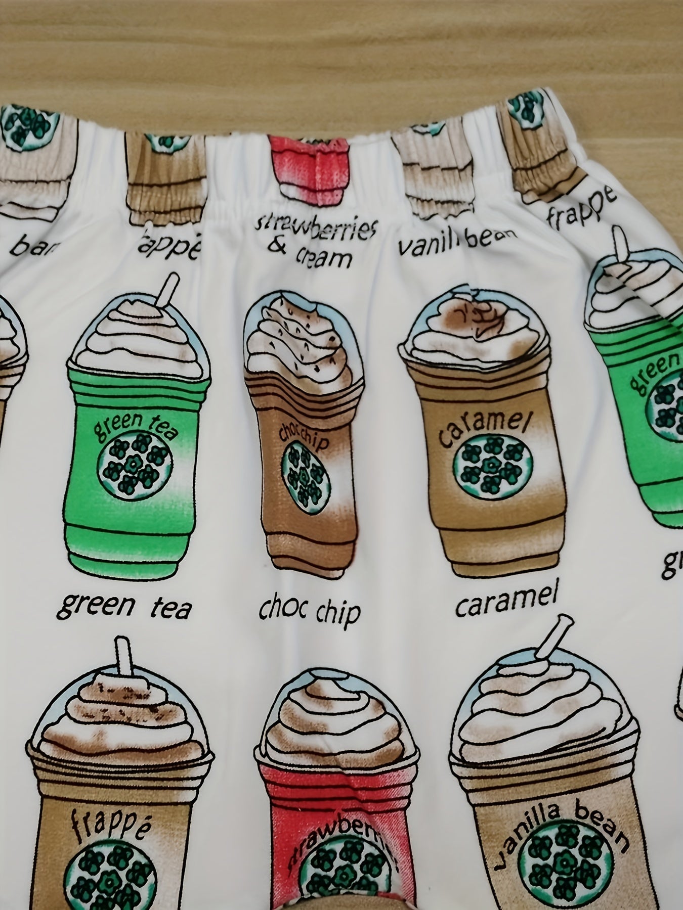 Newborn Coffee Print Baby Boys Leggings Trousers