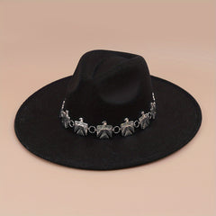 Boho Hatbands Cowboy Hat British Style Jazz Fedora Hats Men Women