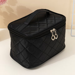 Travel Cosmetic Bag With Handle And Zipper Makeup Organizer Case