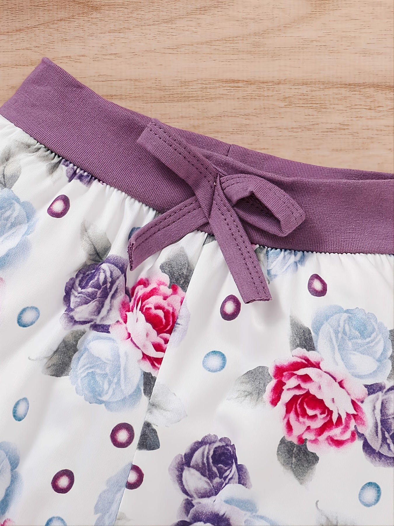 Baby Girls Floral Hooded Romper Pants Headband Set