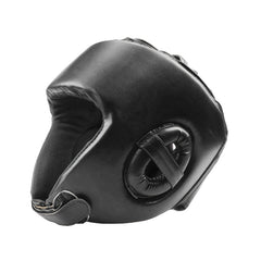 Professional PU Leather Boxing Helmet, Judo Kickboxing Headgear Sparring Helmet