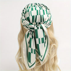 Geometric Bandana Scarf Casual Shawl Wrap Polyester Hiphop Head Wrap