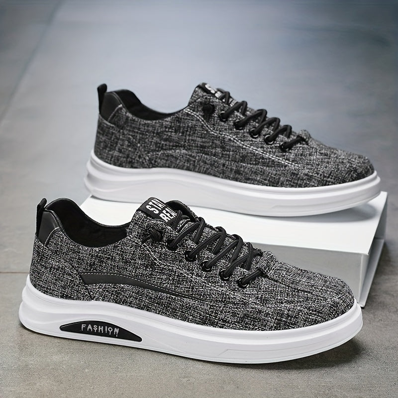 Men's Lace up Sneakers Casual Walking Shoes Comfortable