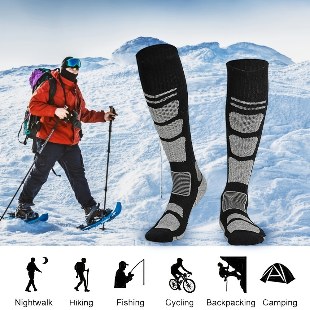 1pair Thermal Socks for Skiing Hiking Snowboarding Climbing