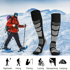 1pair Thermal Socks for Skiing Hiking Snowboarding Climbing