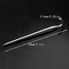 Aluminum Alloy Tent Ground Nails Wind Rope Fixed Stakes - 15pcs/30pcs
