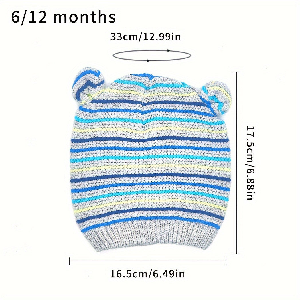 1pc Knitted Baby Hat Warm Beanie