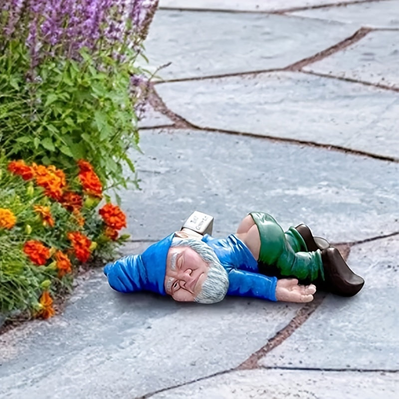 Funny Garden Gnome Resin Statue for Outdoor Indoor Decor