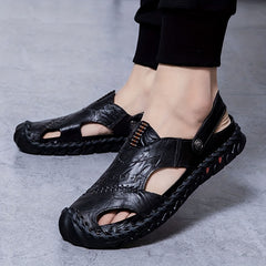 Men's Casual Slip On Closed Toe Sandals