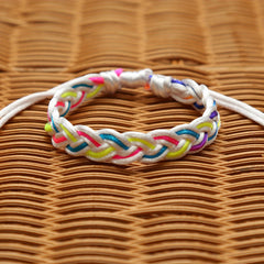 1 Pc Hand Braided Baseball Bracelet Unisex Style Adjustable Men Women
