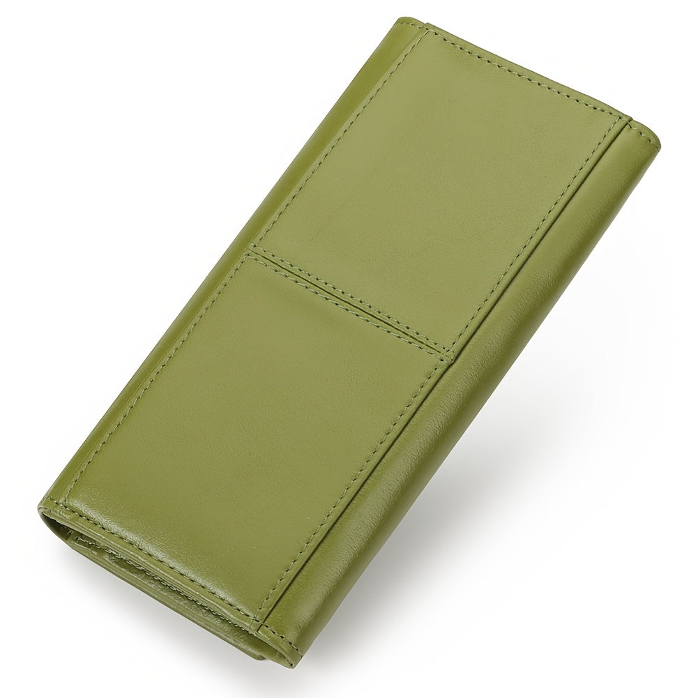 HUMERPAUL Vintage Leather RFID Wallet Classic Bi Fold Large Capacity