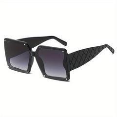 Y2K Square Sunglasses Rivet UV400 Sun Shades for Summer Beach