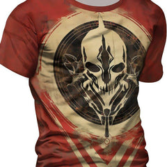 Men's Skull 3D Print Short Sleeve T-Shirt for Summer